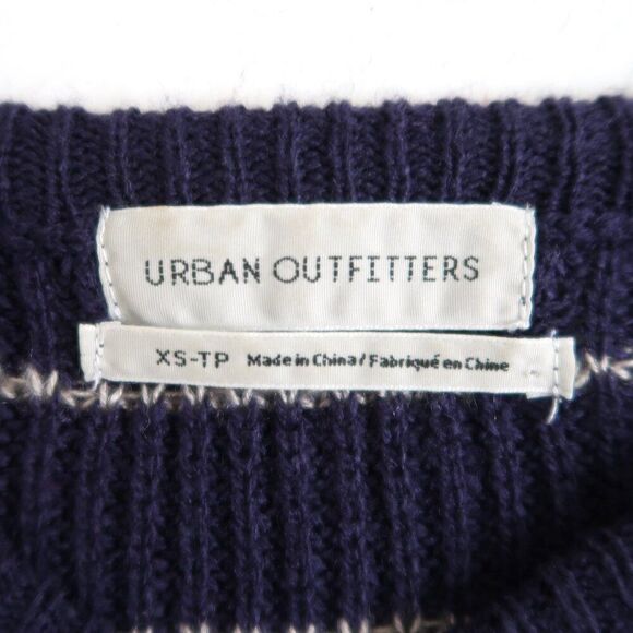 Urban Outfitters Navy Blue Striped Sweater - Size XS - Picture 7 of 8